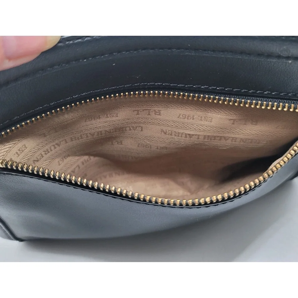 Lauren Ralph Lauren black leather